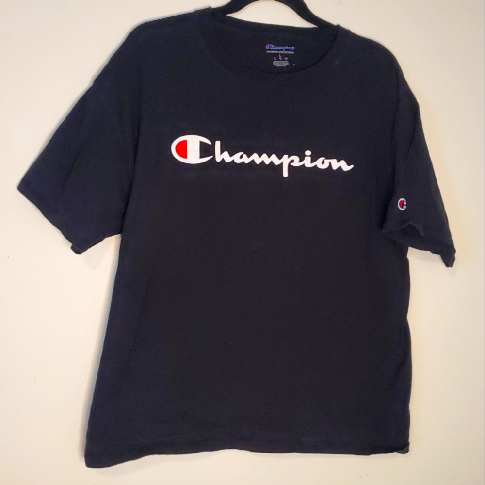 Mens large Champion T -shirt black